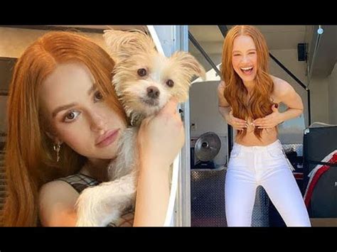 Madelaine Petsch goes topless in latest snap as she uses her red ...